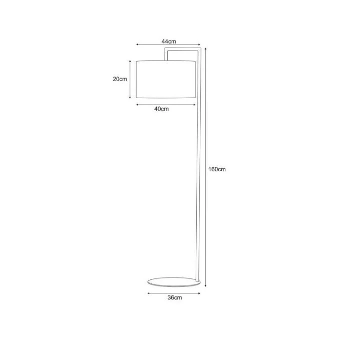 Lampa podłogowa czarna z dekoracyjnym abażurem z serii ZIMBO K‑5225 Kaja Lighting - obrazek 2
