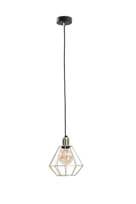 Lampa wisząca loftowa 1xE27 COMO GOLD - obrazek 1