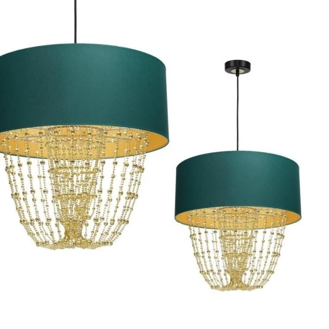 Lampa wisząca ALMERIA GREEN/GOLD 1xE27 MLP6452 Milagro - obrazek 1