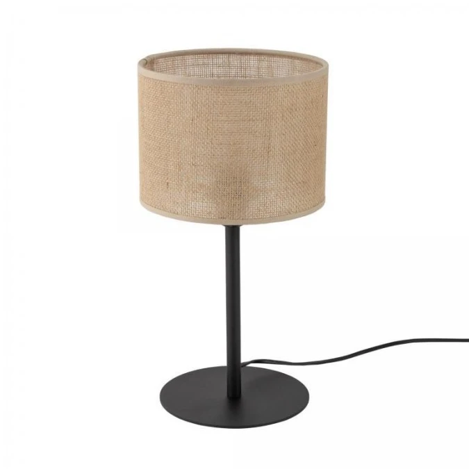Lampka nocna z kloszem z juty E27 JUTA 5552 TK Lighting - obrazek 1
