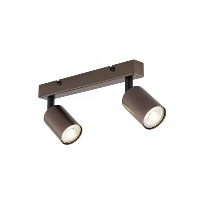 Lampa sufitowa brązowa 2x reflektorki na listwie TOP BROWN 6180 TK Lighting - obrazek 3