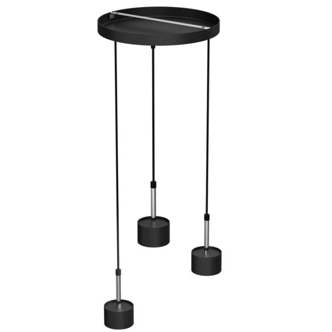 Lampa wisząca ARENA BLACK/SILVER 3xGX53 MLP7786 Milagro - obrazek 3