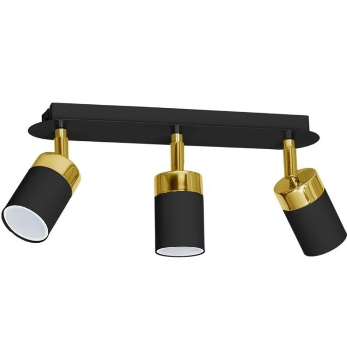 Lampa sufitowa JOKER BLACK/GOLD 3xGU10 MLP6125 Milagro - obrazek 2