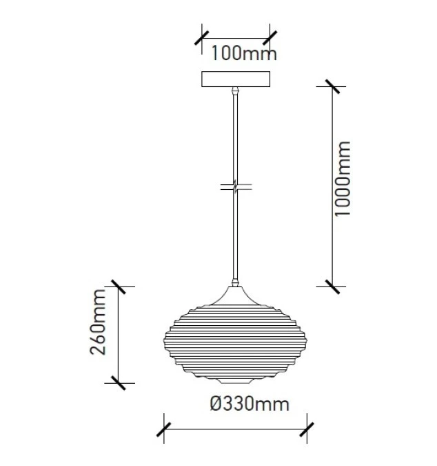 Lampa Wisząca VT‑7350 E27 Max. 60W Diamond Transparentna 3879 - obrazek 2