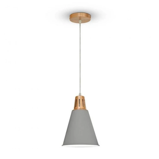 Lampa Wisząca VT‑7520 E27 Modern Czerwono Szary 3701 - obrazek 2