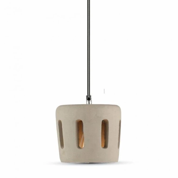 Lampa Wisząca VT‑7202 E27 Light Concrete+Lampshade 3853 - obrazek 1
