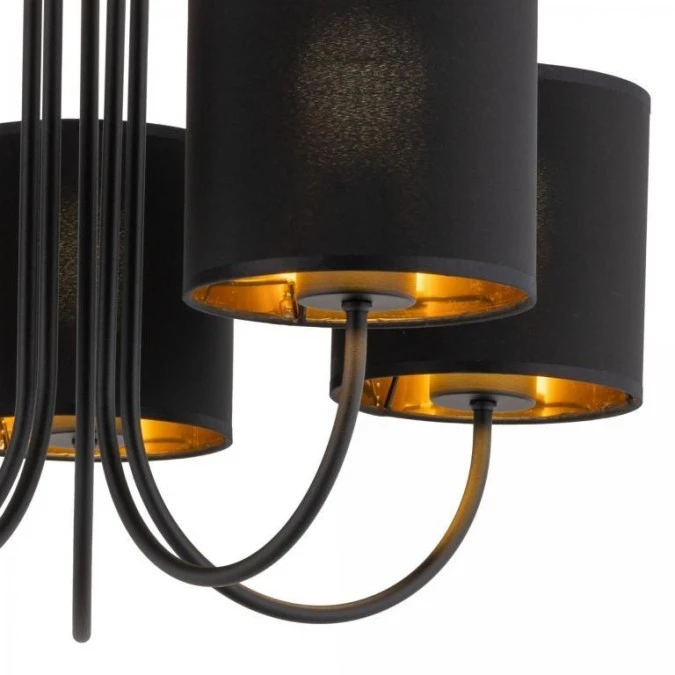 Lampa sufitowa TORENS 5 ‑ punktowa Czarno złoty 4595 TK Lighting - obrazek 3