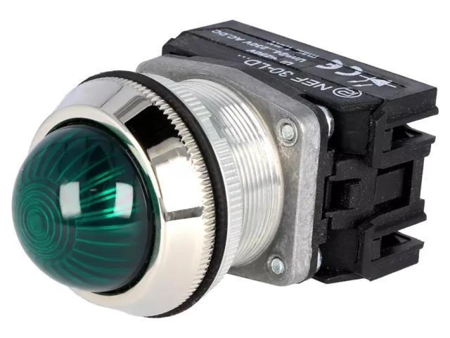 Lampka kontrolna, 30mm, Podświetlenie: LED, Ø30,5mm, 24÷230VAC, IP20, NEF30 NEF30‑LDSZ‑U - obrazek 1