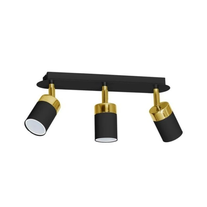 Lampa sufitowa JOKER BLACK/GOLD 3xGU10 MLP6125 Milagro - obrazek 1