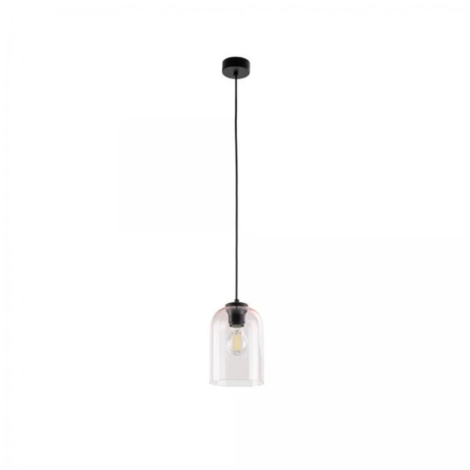 Lampa wisząca różowa ze szklanym kloszem 1xE27 MOLLY PINK 1 10296 TK Lighting - obrazek 1