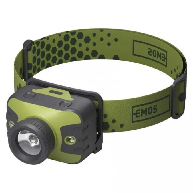 Latarka czołowa LED CREE 330 lm 200m 3× AAA z zoomem P3539 - obrazek 1