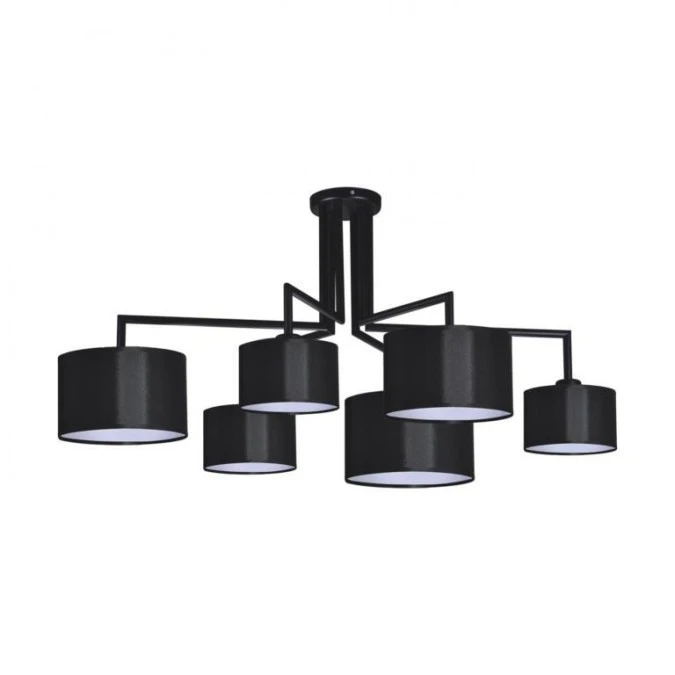 Lampa sufitowa SIMONE BLACK do salonu nad stół, czarne klosze na gwint E27 K‑4321 Kaja Lighting - obrazek 1
