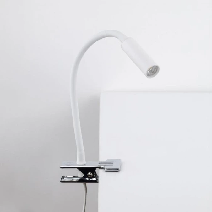 Lampka nocna LAGOS biała z mocowaniem, elastyczne ramie G9 16024 TK Lighting - obrazek 3