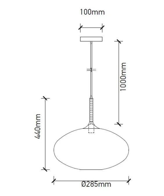 Lampa Wisząca VT‑7281 E27 Max. 60W Modern Czarna 3885 - obrazek 2