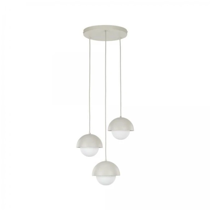 Lampa wisząca potrójna BONO w kolorze beżu na okrągłej rozecie 10206 TK Lighting - obrazek 2