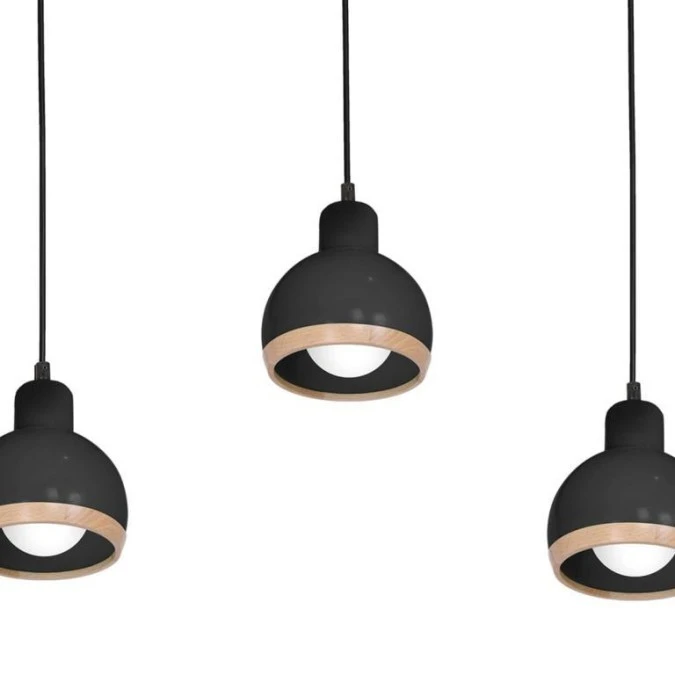 Lampa wisząca OVAL BLACK 3xE27 MLP7046 Milagro - obrazek 2