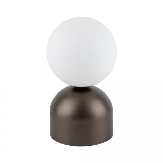 Lampka nocna z kulistym, szklanym kloszem MIKI BROWN 16043 TK Lighting - obrazek 1