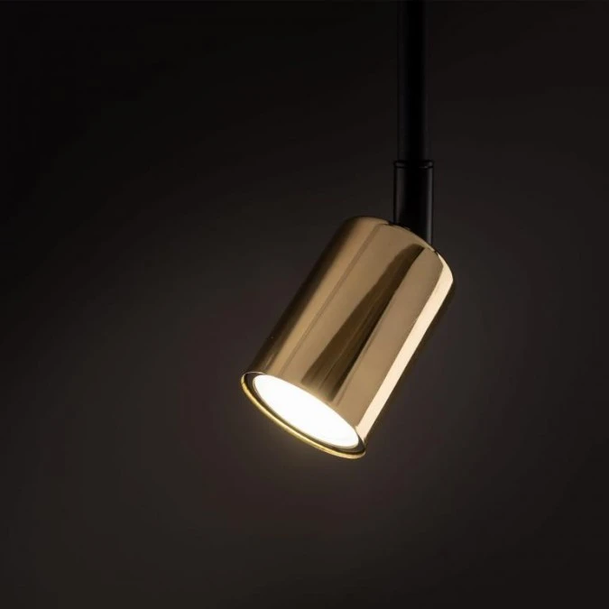 Lampa reflektor na szynę TRACER 1 obwodowy Czarny / złoty 4920 TK Lighting - obrazek 3