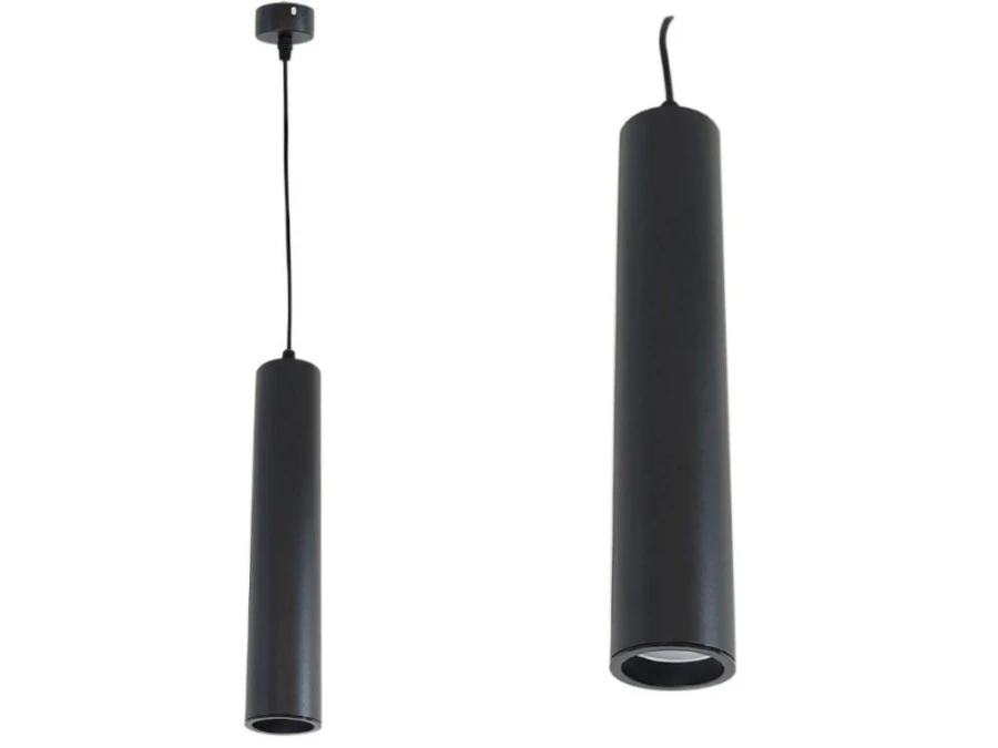 Lampa Wisząca GU10 Czarna 30cm - obrazek 1