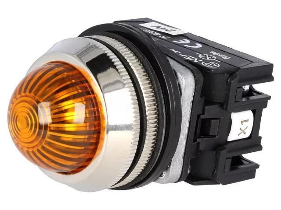 Lampka kontrolna, 30mm, Podświetlenie: LED, żarówka, Ø30,5mm, IP20, NEF30 NEF30‑LEG‑24VDC - obrazek 1