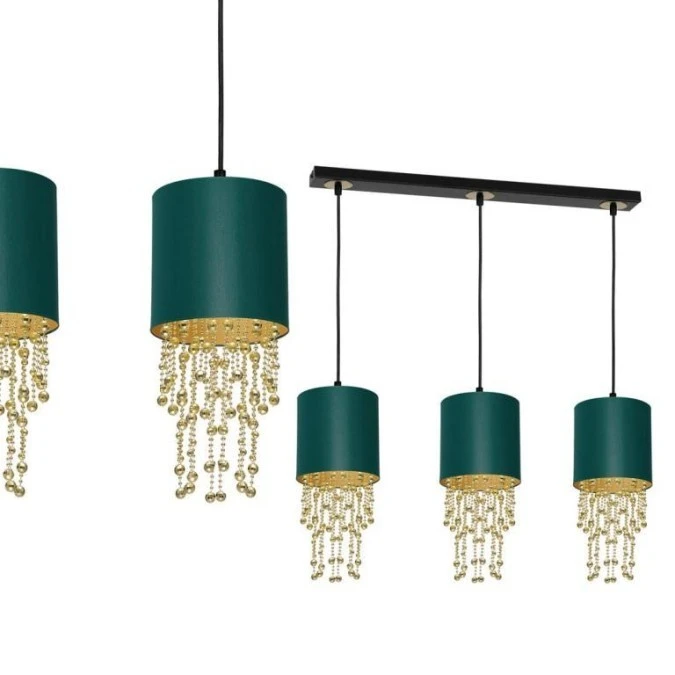 Lampa wisząca ALMERIA GREEN/GOLD 3xE27 MLP64500 Milagro - obrazek 1