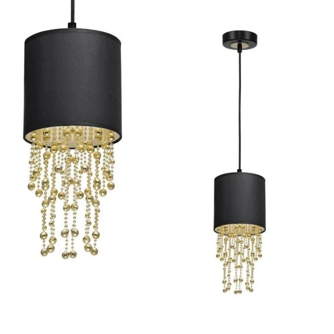 Lampa wisząca ALMERIA BLACK/GOLD 1xE27 MLP6439 Milagro - obrazek 1