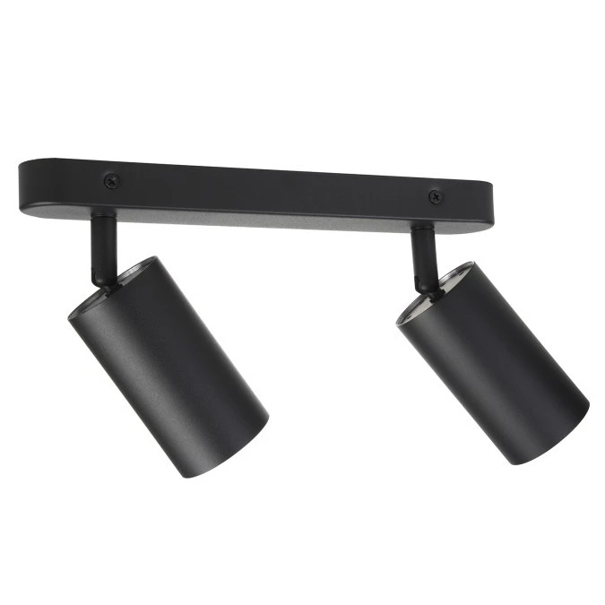 Lampa ścienno‑sufitowa Maclean, punktowa, ruchoma, aluminiowa, 2xGU10, 55x100mm, kolor czarny mat, MCE452 B - obrazek 2