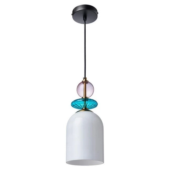 Lampa wisząca Tropea 1xE27 biała, średnia LP‑2004/1P M WH Light Prestige - obrazek 1