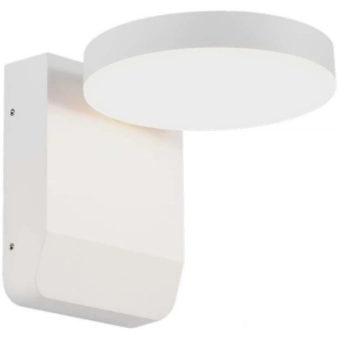 Lampa ścienna okrągła, kinkiet 350st LED 17W 2480lm 3000K biały barwa WW biała ciepła IP65 V‑TAC VT‑11020‑RD‑W - obrazek 1