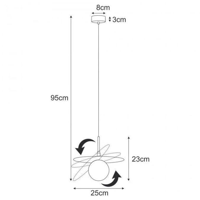 Lampa wisząca K‑5371 z serii SANTE Kaja Lighting - obrazek 3