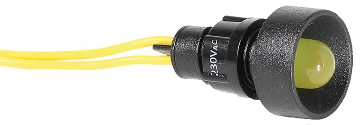 Lampka sygnalizacyjna LED 10mm żółta 230V AC LS LED 10 Y 230 004770812 - obrazek 1