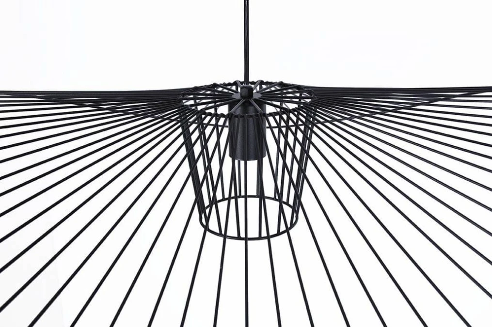 Lampa wisząca Kapelusz na E27, druciany efektowny klosz KP‑21 MINI CZARNY Kaja Lighting - obrazek 3