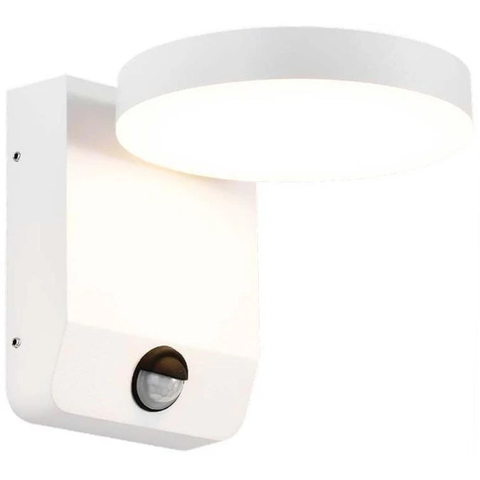 Lampa ścienna okrągła, kinkiet 350st LED 17W 2520lm 4000K biały z czujnikiem ruchu barwa NW biała neutralna IP65 V‑TAC VT‑11020S - obrazek 1