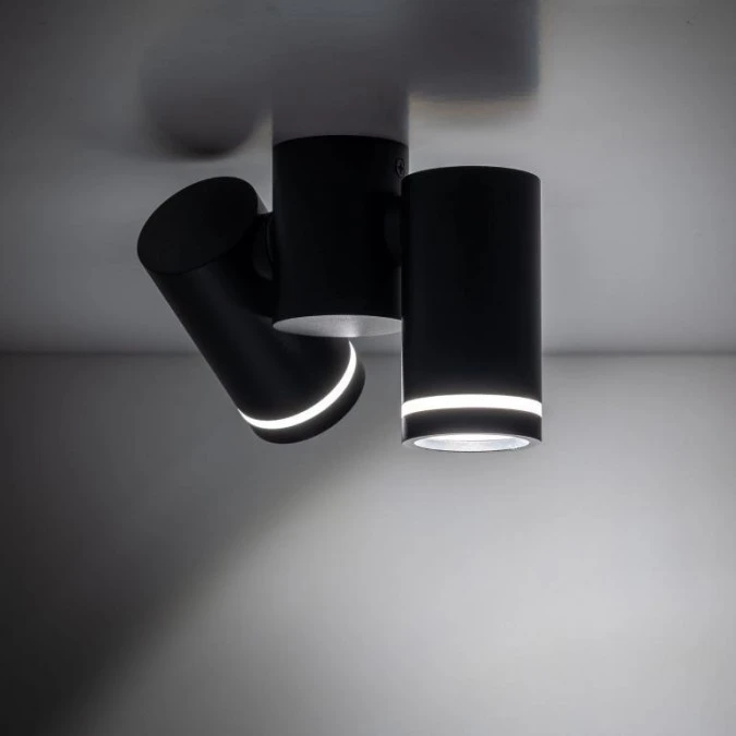 Lampa sufitowa czarna reflektorek 2xGU10 JET 4539 TK Lighting - obrazek 3