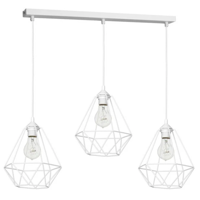 Lampa wisząca BASKET WHITE 3xE27 MLP7213 Milagro - obrazek 1