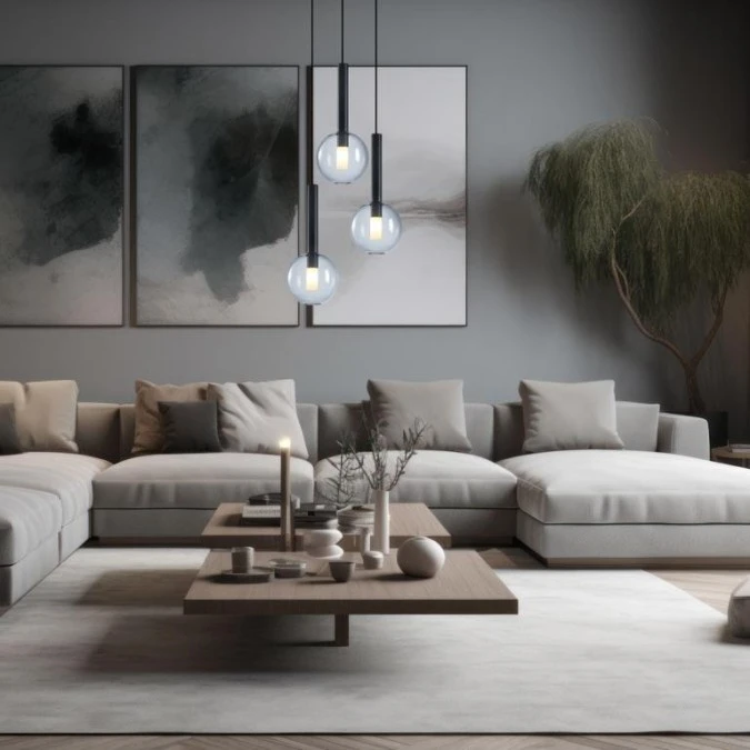 Lampa wisząca NIKO BLACK 3xG9 ML0333 Milagro - obrazek 3