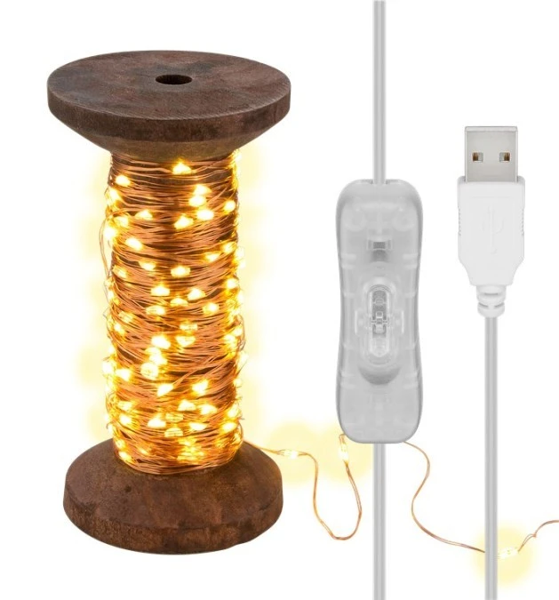 Lampki LED Szpulka do przędzy, duża 60342 - obrazek 3