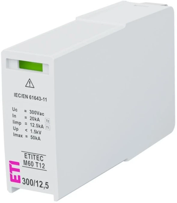 Moduł wymienny ogranicznika przepięć typ T1+T2 (B+C) MOD.ETITEC M60 T12 300/12,5 002440862 - obrazek 1
