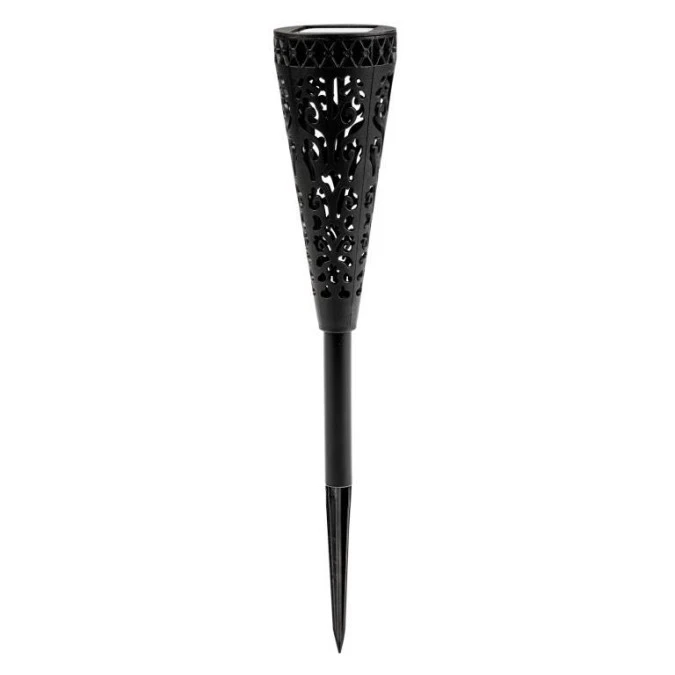 Lampa Solarna LUMILED Ogrodowa LED 2700K IP44 Wbijana Zewnętrzna Słupek Lampka Czarna THALIA - obrazek 1