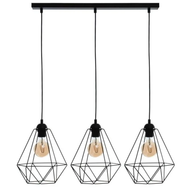 Lampa wisząca BASKET BLACK 3xE27 MLP7215 Milagro - obrazek 2