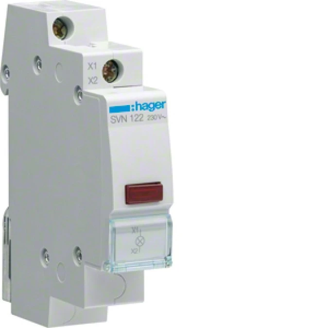 Lampka modułowa 1‑fazowa czerwona 230V AC SVN122 - obrazek 3
