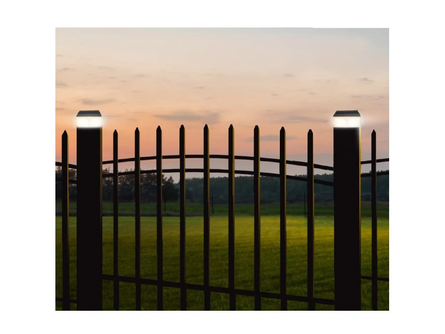 Lampa solarna LED na słupek GreenBlue, 100x100mm, daszek kopertowy, GB128 - obrazek 2