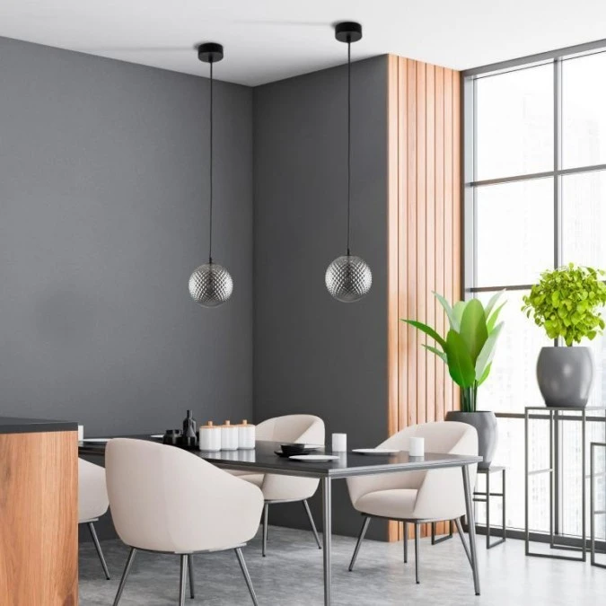 Lampa wisząca ELENA 1 ‑ punktowa Grafit lustrzany 5745 TK Lighting - obrazek 2