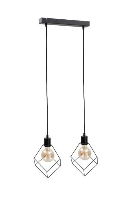 Lampa wisząca loftowa 2xE27 RUBEN BLACK - obrazek 1