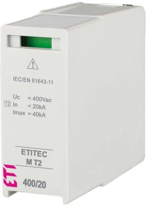 Moduł wymienny ogranicznika przepięć typ T2 (C) MOD.ETITEC M T2 400/20 PE/N 002440822 - obrazek 1