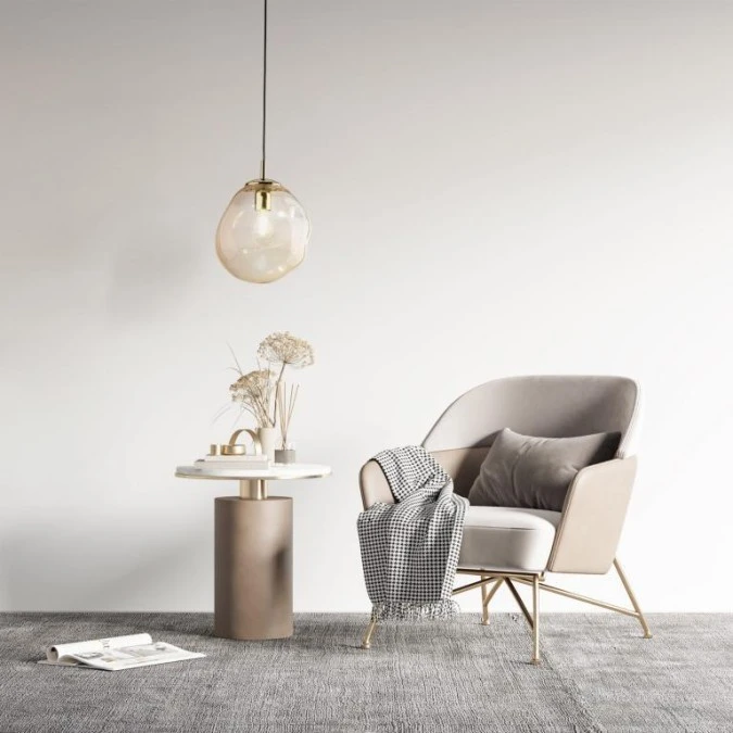 Lampa wiszącaze szklanym kloszem SOL 10083 TK Lighting - obrazek 2