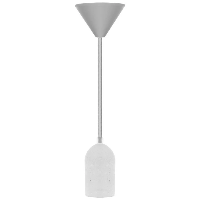 Lampa wisząca zwis sufitowy E27 betonowa szara - obrazek 2