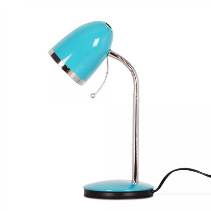 Lampka biurkowa KAJTEK, klasyczna w kolorze turkusowym na E27 K‑MT‑200 TURKUSOWY Kaja Lighting - obrazek 2
