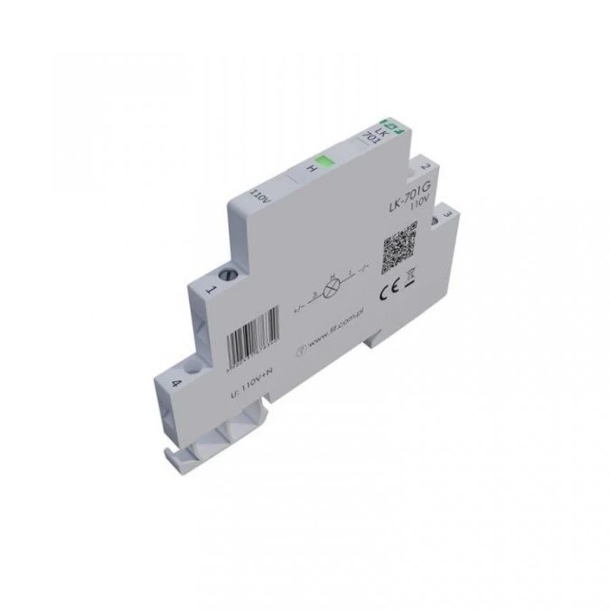 Lampka modułowa 1‑fazowa zielona 110V AC 1/2 modułu LK‑701G‑110 - obrazek 3