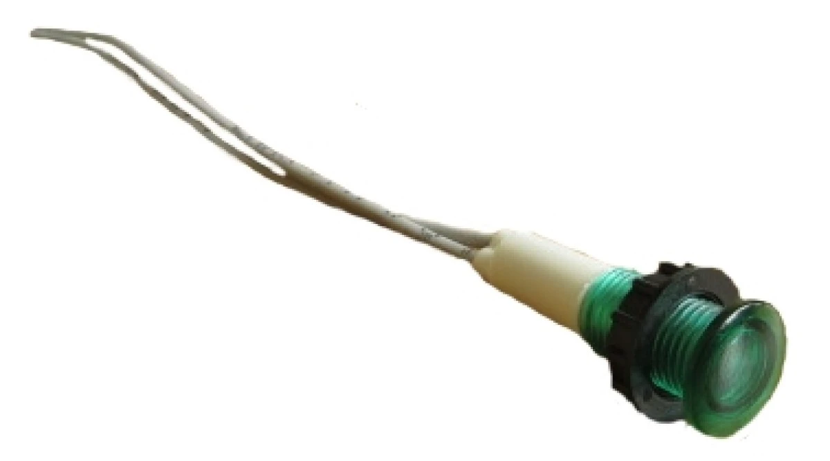 Lampka sygnalizacyjna 10mm 230V zielona T0‑S100LY - obrazek 1